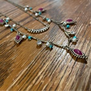Chloe + Isabel Jaipur Two Row Convertible Necklace.